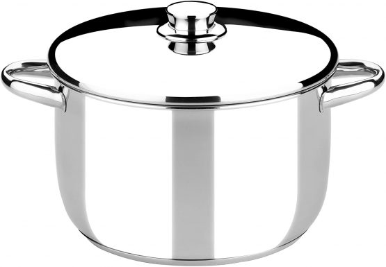 Braisogona Monix Optima Stainless Steel Pot with Lid, 24 cm, Silver