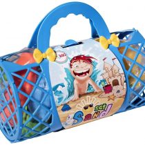Toys 4 U Beach Toys Mega Pack Bulk Beach & Sandbox Play Set w/ Unique Crab, Shell & Sea Life Sand Molds, Shovel, Rake, Watering Can & BONUS Basket Carry Bag w/ Handles Available in Pink or Blue