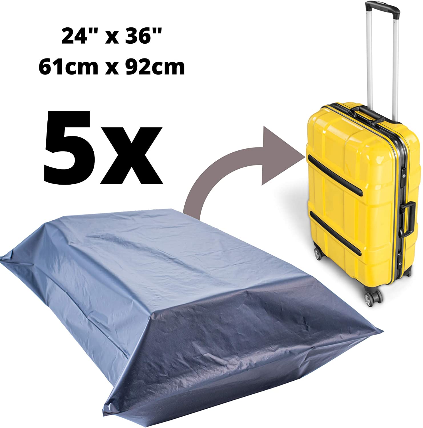 Large Postage Bags by Calzette Extra Strong Polythene Grey Mail