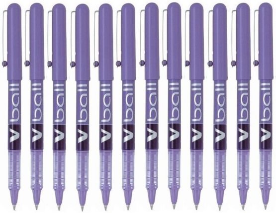 Pilot Vball 5 Liquid Ink Rollerball 0.5 mm tip (Box of 12) - Violet