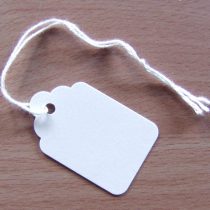 100 Quality White Strung Tags 37mm x 24mm from MacIntyre