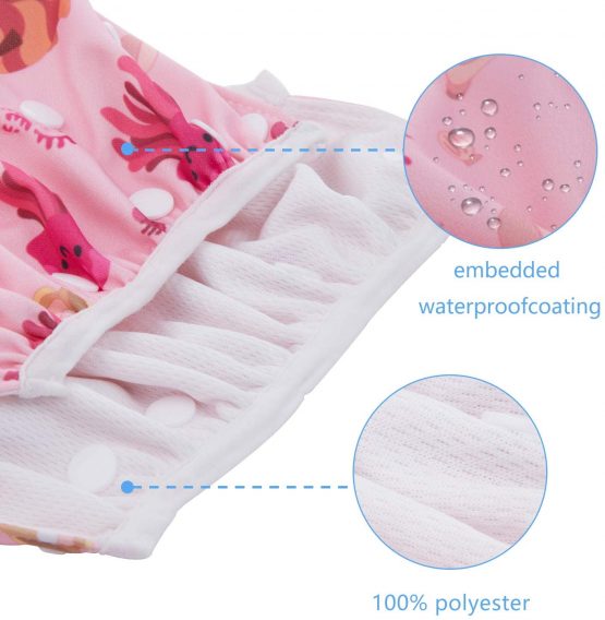 HBselect Reusable Swim Nappies for Baby Toddler Boy Adjustable Swimming