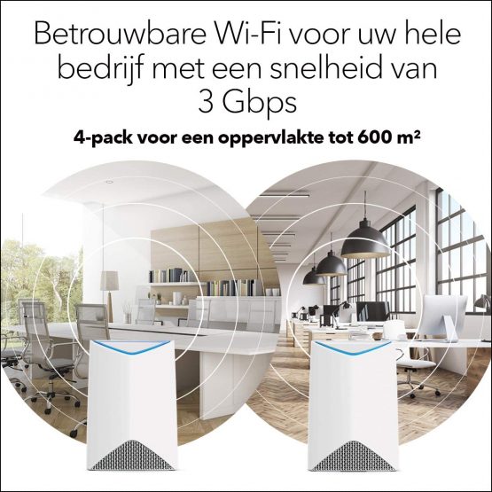 NETGEAR SRK60B04-100EUS Orbi Pro AC3000 Business Mesh Wifi System, Wireless Access Point, Pack of 4 - Image 2