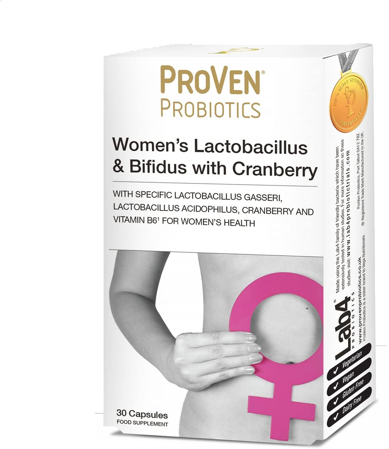 Pro-Ven Probiotics for Women, White, 30 count (Pack of 1)