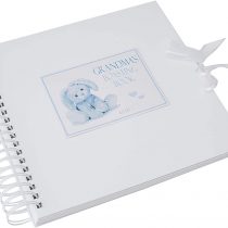 White Cotton Cards Blue ‘Grandma's Boasting Book’ Memory Book (NRB3C), of