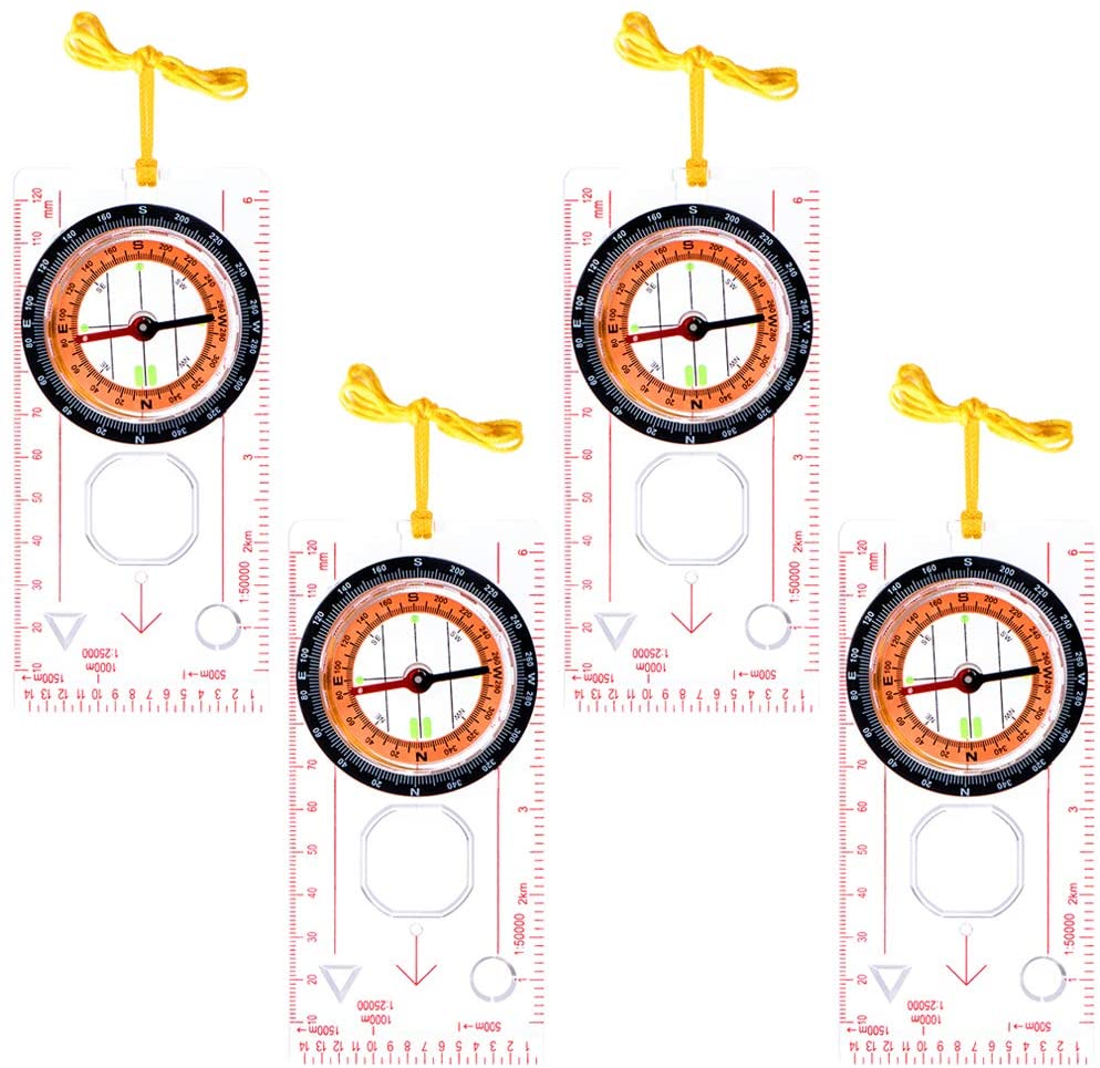 Neck Compass Pveath Navigation Compass,Orienteering Compass with Neck Lanyard and ...