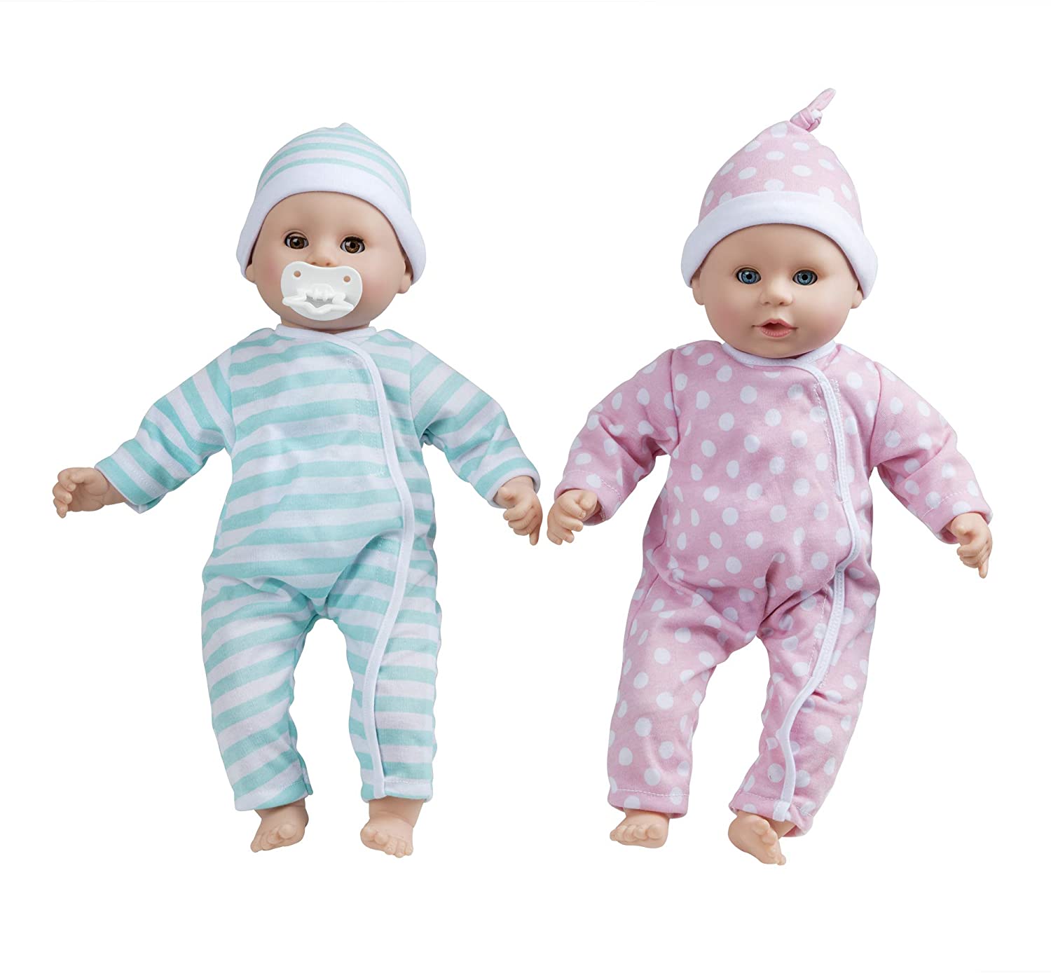 Melissa & Doug Luke & Lucy Twin Toy Baby Dolls I Twin Dolls Boy and Girl, Gold, 15 inches - Image 3