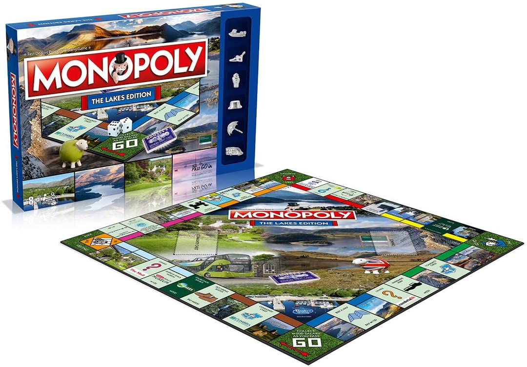 Winning Moves The Lakes Monopoly Board Game, Advance to Scafell Pike, Wray Castle and Windermere - Image 3