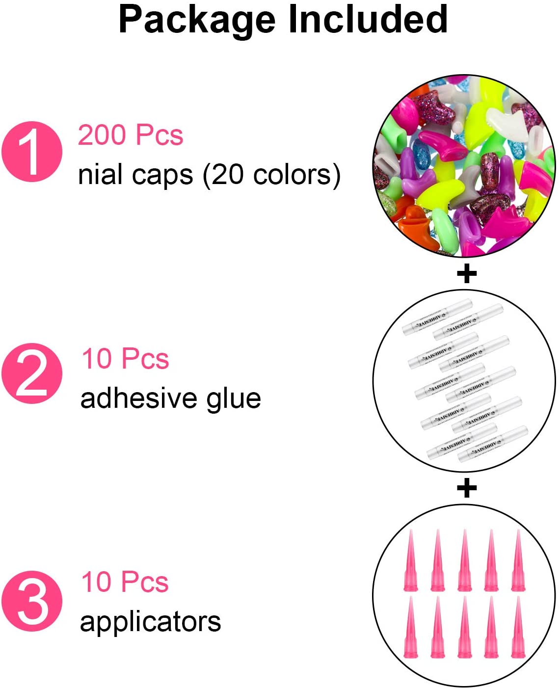 Willbond 200 Pieces 20 Color Cat Claw Caps Cats Paws Grooming Nail Claws Caps Covers Nail Claws