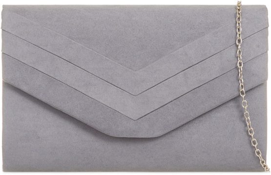 fi9 Women's Stylish Suede Envelop Style Bridal Wedding Evening Clutch Party Purse Hand Bag