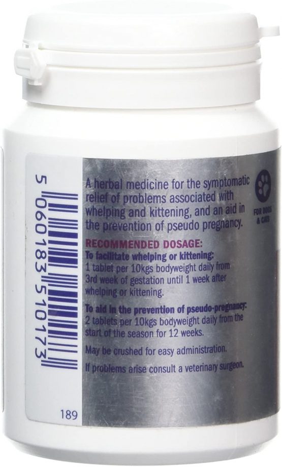 Dorwest Herbs Raspberry Leaf Tablets for Dogs and Cats 100 Tablets - Image 3