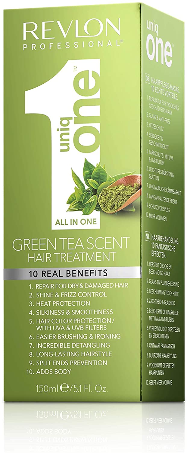 REVLON PROFESSIONAL UNIQONE HAIR TREATMENT, Leave-In Hair Treatment, Split Ends Hair Treatment, Green Tea Fragrance - 150 ml - Image 2