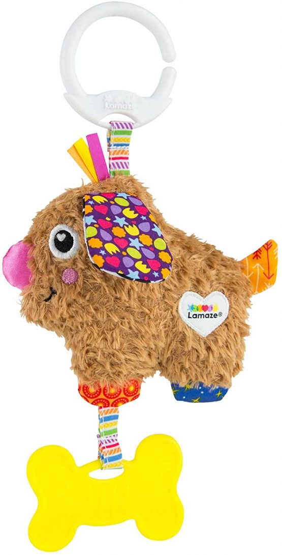 LAMAZE Pippin the Puppy Baby Toy, Clip On Baby Pram Toy & Pushchair Toy, Newborn Sensory Toy for Babies Boys & Girls From 0 - 6 Months