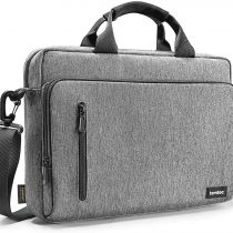 tomtoc 15.6 Inch Laptop Shoulder Bag for 2021 16-inch MacBook Pro A2485, Multi-Functional Messenger Travel Bag for 15“ MacBook Pro, Dell XPS 17/15, Surface Book 3/2, Surface Laptop 3, Water-Resistant