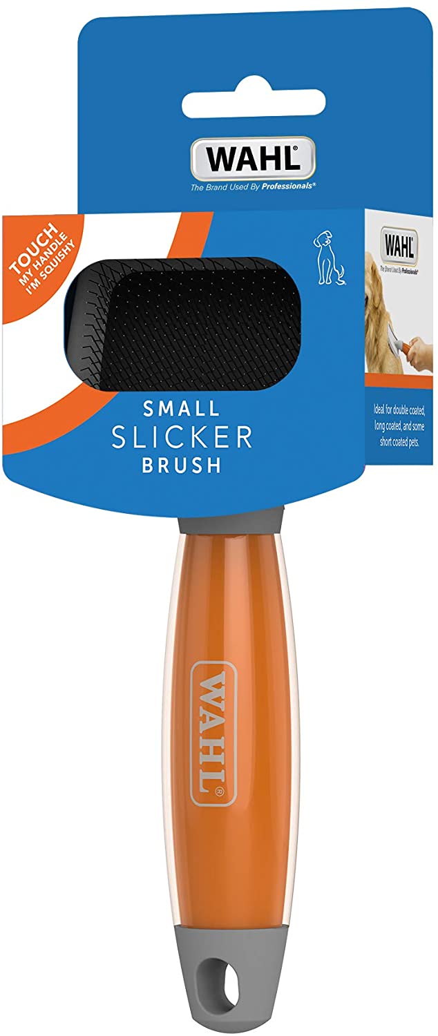 Wahl Gel Handle Slicker Brush, Brown - Image 4