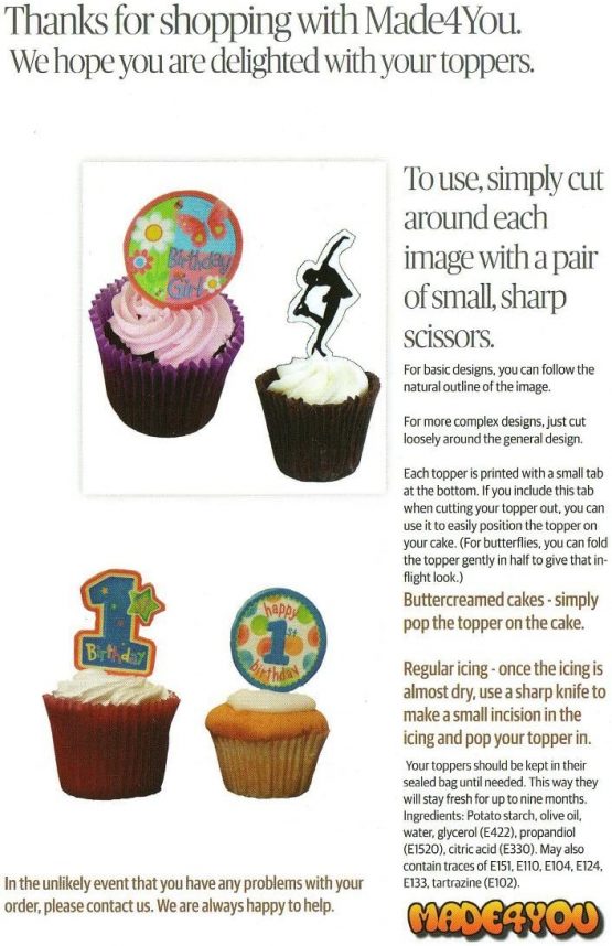 Macmillan World's Biggest Coffee Morning - Edible Cupcake Toppers - Stand-up Wafer Cake Decorations (Pack of 28) - Image 4