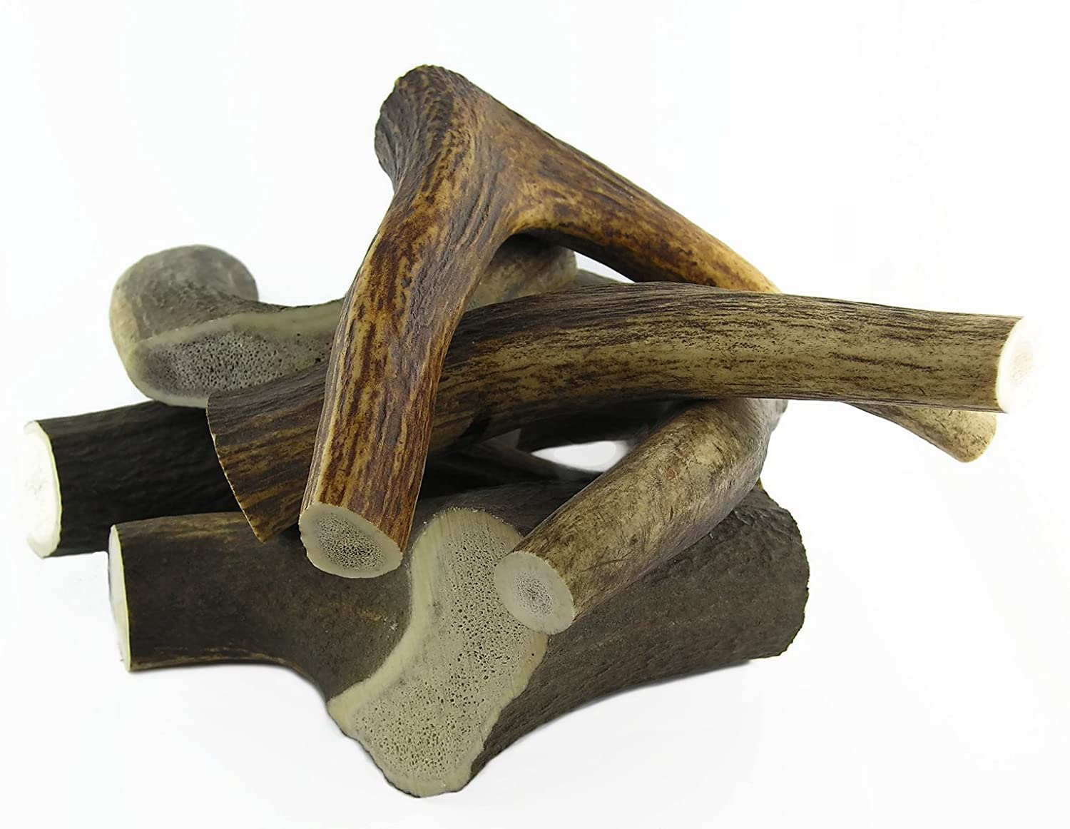 ARTISAN GIFT CO Naturally Shed 100% Natural Premium Deer Antler Chew for Dogs - Minimum pack weight 300g (L - 2 Units)