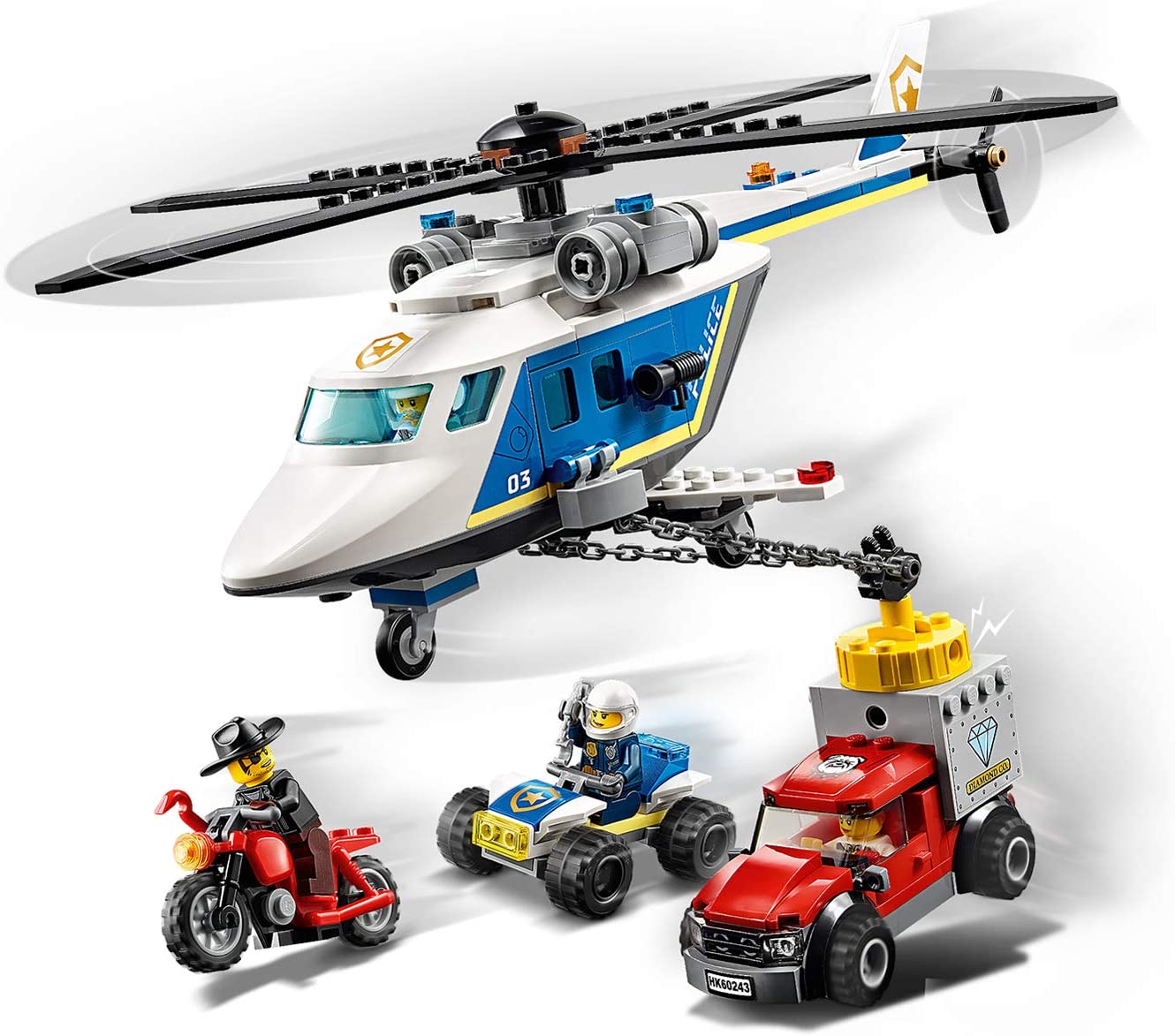 LEGO 60243 City Police Police Helicopter Chase, Multicolor - Image 2