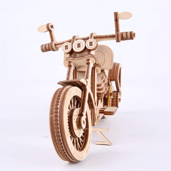 GuDoQi Mechanical Motorbike Model Kit, 3D Wooden Puzzle for Teens Adults to Build, Make Your Own Woodcraft Kit, Hobbies for Adults, DIY Assembly Toy Gifts Idea for Birthdays Christmas - Image 4