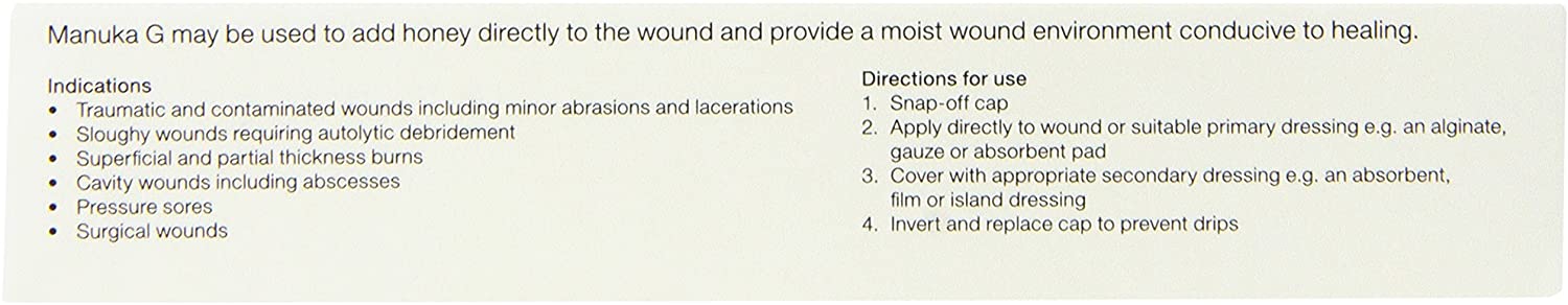 Manuka G wound gel - 15g, 15 g (Pack of 1) - Image 2