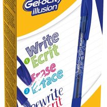 BIC 943440 0.3 mm "Gel Ocity" Illusion Gel Pen - Blue (Pack of 12)