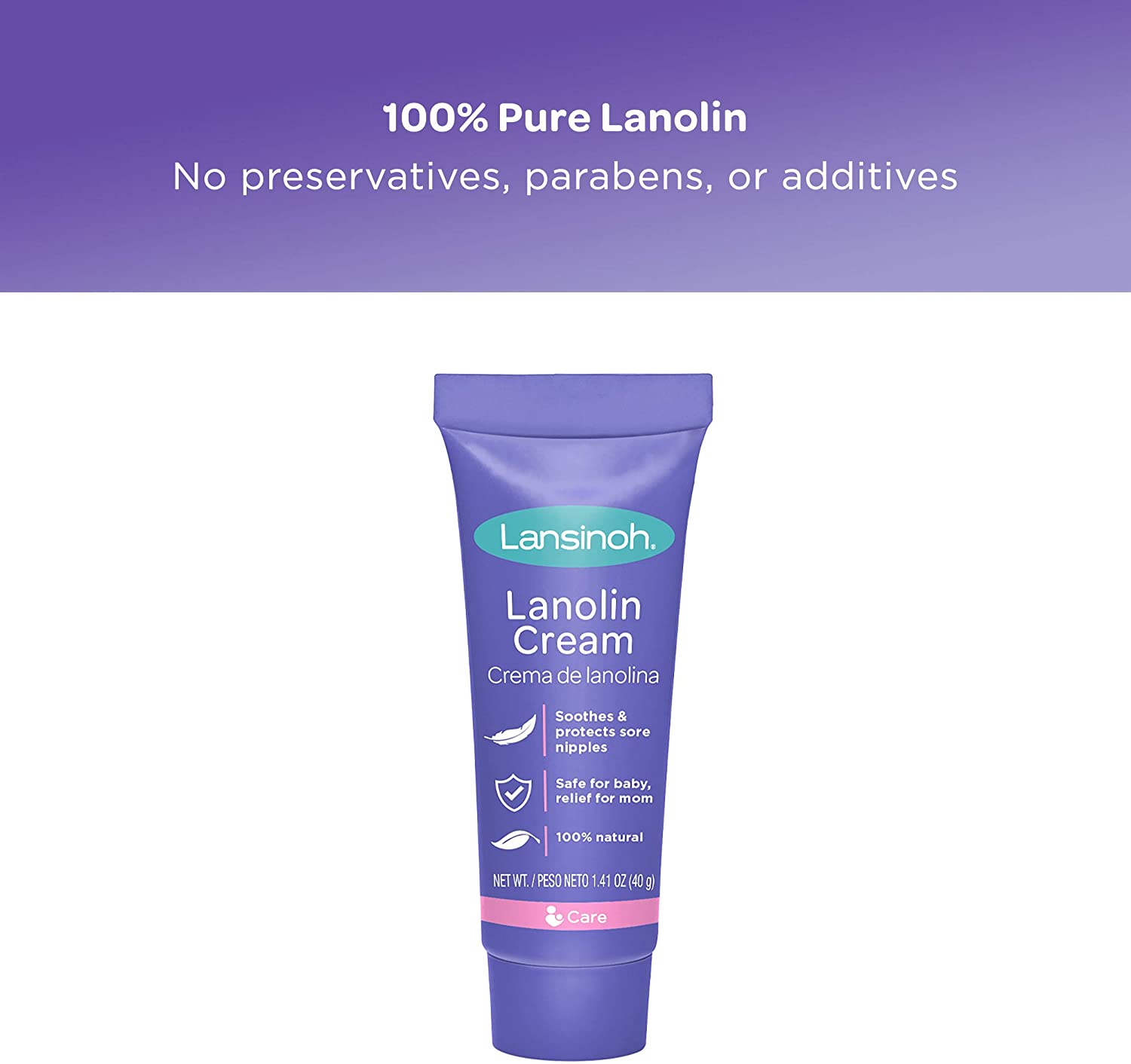 Lansinoh Breastfeeding Salve - HPA Lanolin, 1.41 oz, Cream, 40g / 41 fl oz - Image 2