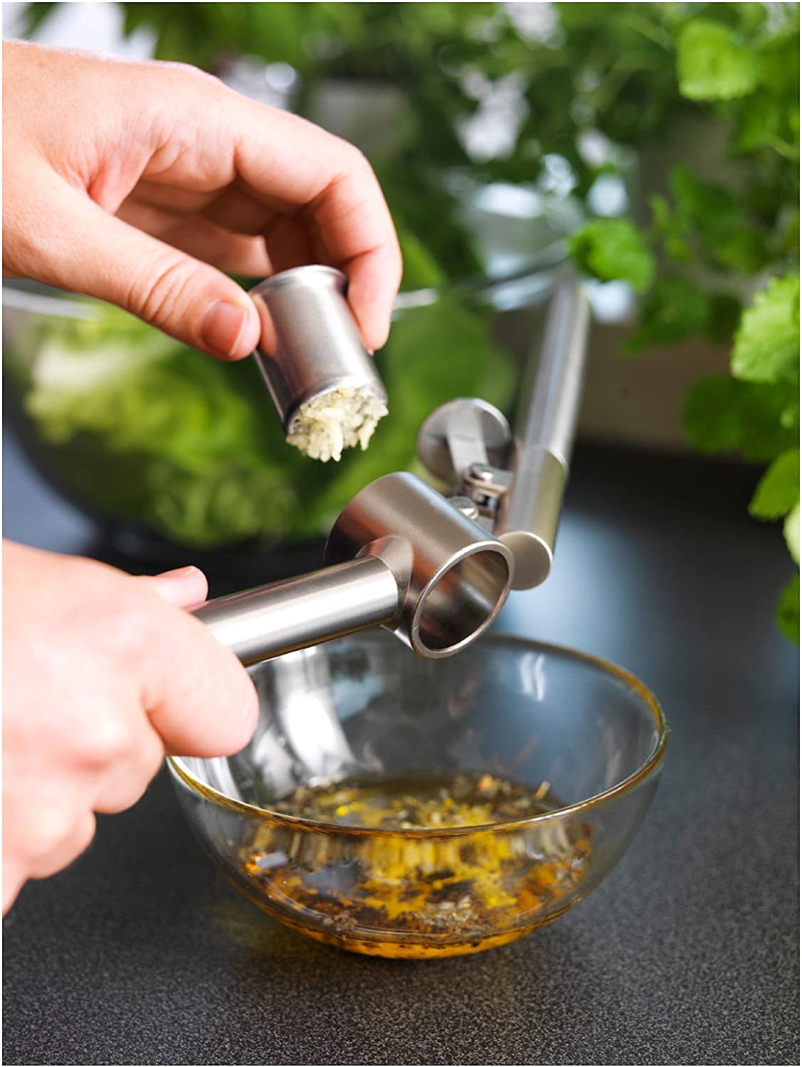 Ikea KONCIS Garlic Press Stainless Steel 16 cm Show,000.891.63, As Picture Show - Image 2
