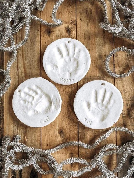 Baby Handprint and Footprint Kit Ornament Makers for Baby Girl Gifts & Baby Boy Gifts, Unique Baby Shower Gifts, Memory Art Personalized Baby Gifts for Baby Registry, Keepsake Box Nursery Decor - Image 4