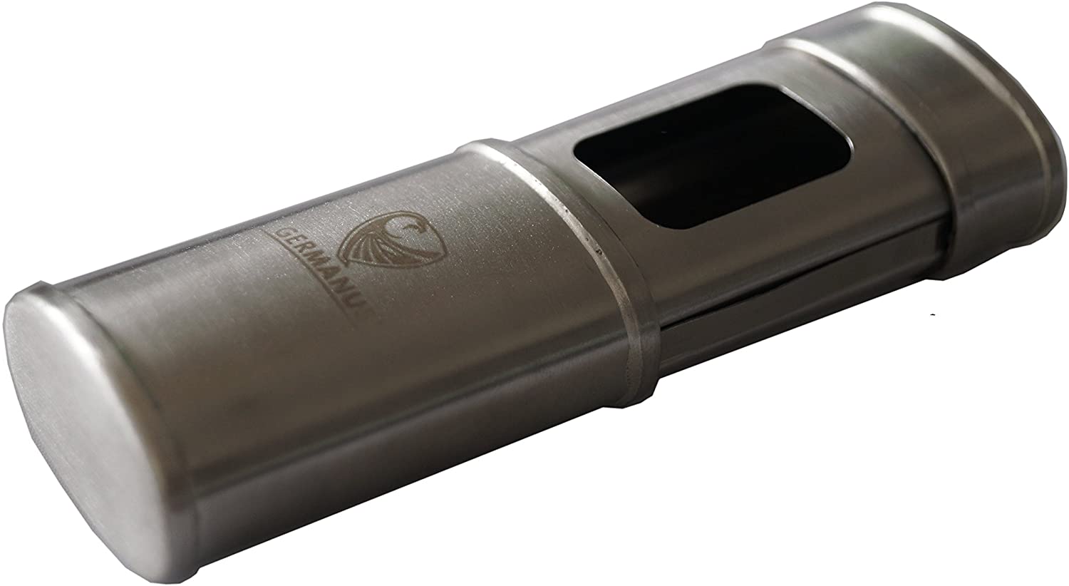 GERMANUS Cigarette Pocket Ashtray, Silver, standard size