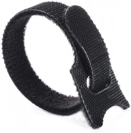 100 x Black Adjustable Reusable Cable Ties Straps, Hook and Loop Cable Straps Cable Ties, Loop Long Cable Straps Ties - Image 3
