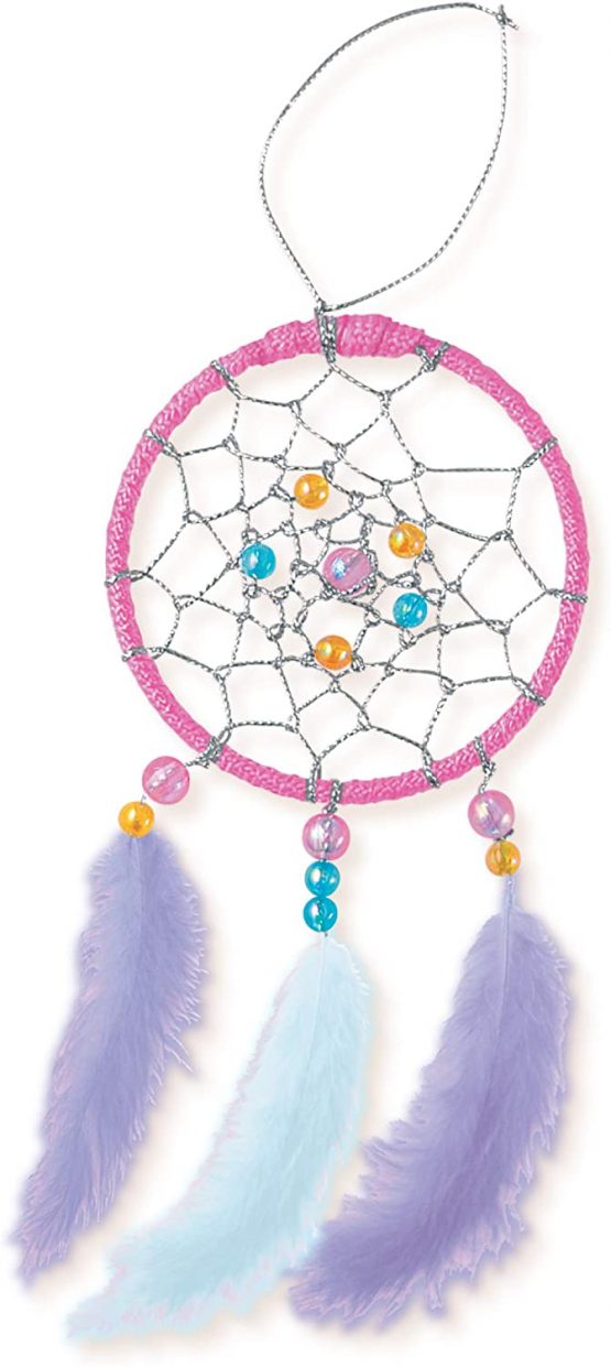 4M 404763 Little Craft Dream Catcher Making Kit, Multi Colour - Image 3