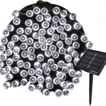 Tuokay, Solar Garden Lights, Outdoor Fairy Lights, Waterproof 72ft 22m 200 LED 8 Twinkling Modes, Decorative Lighting String Lights for Home, Gazebo, Patio, Lawn, Wedding Ornament (White)