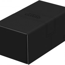 Ultimate Guard UGD010379 Twin Flip´n´Tray Deck Case 200+ Standard Size XenoSkin Card Box, Black