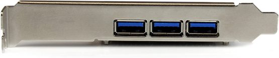 StarTech 4 Port PCI Express USB 3.0 Card - 3 External and 1 Internal - Native OS Support in Windows 8 and 7 - Standard and Low-Profile (PEXUSB3S42) - Image 3