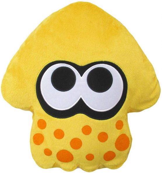 Nintendo Splatoon 2 Squid Cushion - Sun Yellow - official San-Ei plush