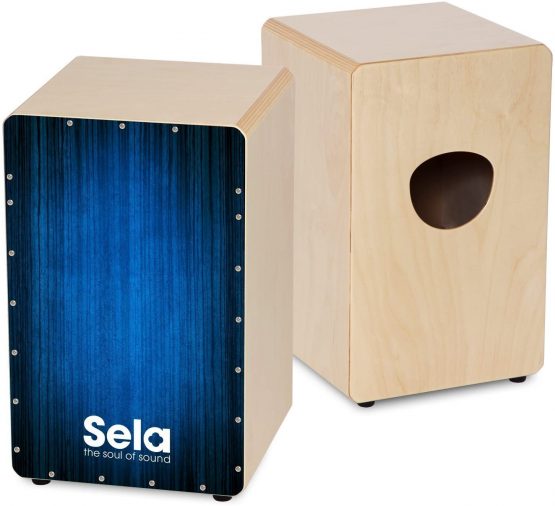 Sela SE 148 NL Varios Blue Cajon Set with backpack, cajon pad, Dutch cajon method, CD and DVD - Image 4