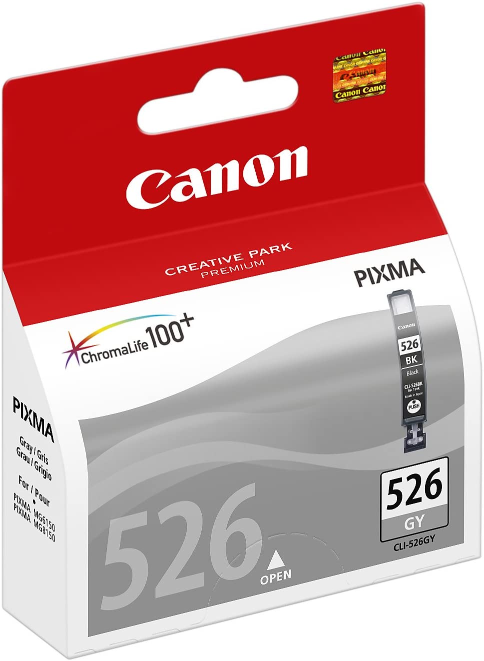 Canon CLI-526GY Grey Ink Cartridge - Genuine Printer Ink Cartridge - Compatible with PIXMA MG Printers, Standard - Image 2