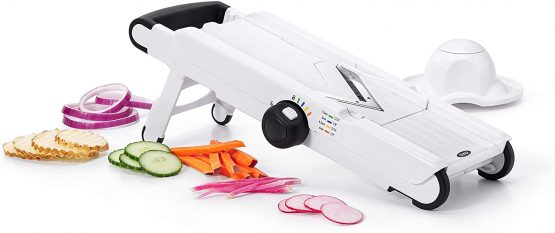 OXO Good Grips V-Blade Mandoline Slicer, 18/8 Stainless Steel, White/Black