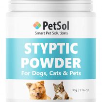 PetSol Styptic Powder For Pets (Large 50g Tub) Stops Bleeding Fast in Dogs, Cats, Birds, Rabbits & Pets, Safe Treatment for Cuts, Nail Clipper Nicks and Grooming First Aid