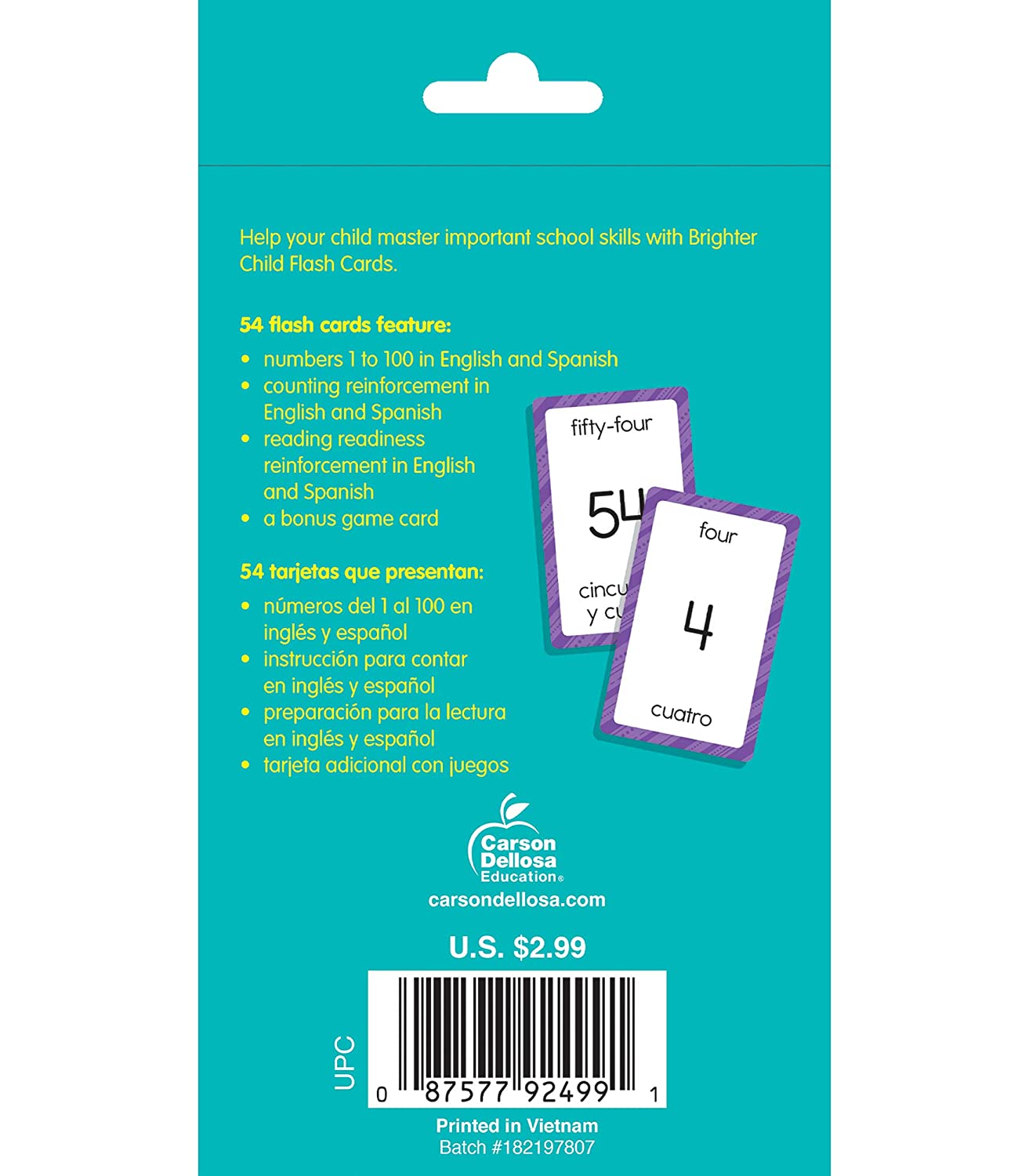 Numbers 1 to 100/numeros Del 1 Al 100: Flash Cards – BigaMart