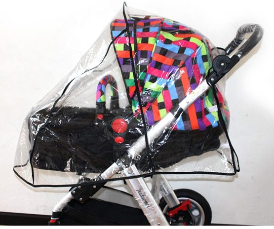 LA HAUTE Universal Baby Stroller Rain Cover Waterproof Ventilated Wind Dust Weather Shield - Image 4