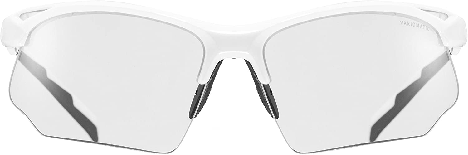 uvex Sportstyle 802 V - Sports Sunglasses for Men and Women - Self-Tinting Lenses - Anti-Fog Technology - White/Smoke - One Size - Image 2