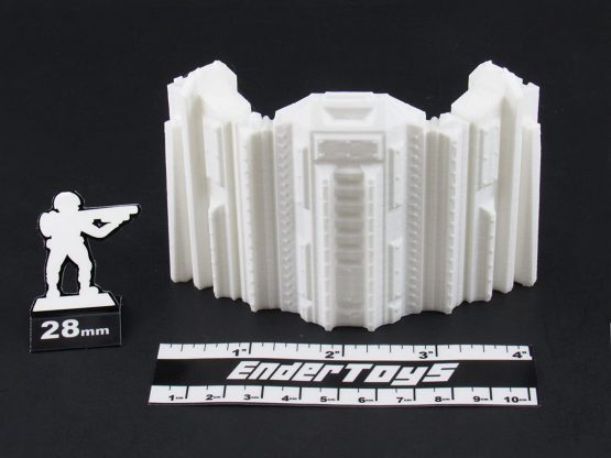 EnderToys Tall Connecting Barricade Wall Set, Terrain Scenery for Tabletop 28mm Miniatures Wargame, 3D Printed and Paintable - Image 3