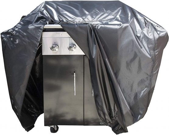 Speedwellstar Large Waterproof BBQ Cover 120 x145 x 70 cm Barbecue Breathable Quality Fitted Protection Dual Hood Two Zips - Image 2