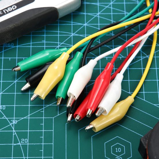30 Pieces Test Leads with Alligator Clips Set Insulated Test Cable Double-Ended Clips, 19.7 Inch - Image 2