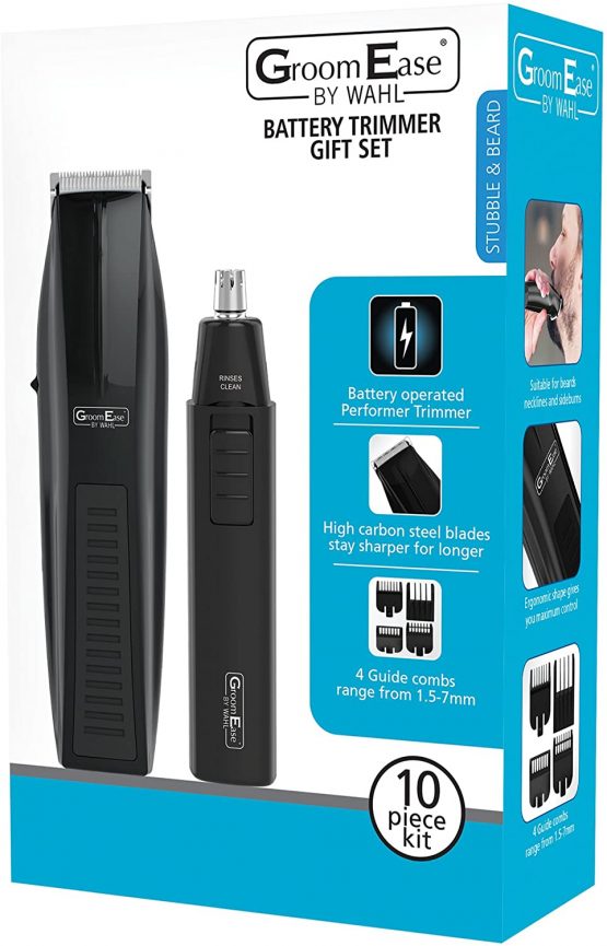 GroomEase by Wahl Trimmer Gift Set, Ear and Nose Trimmer, Personal Trimmer, Performer Trimmer, Stubble and Beard Trimmer, Trimmers for Men, Easy to Use, Cordless - Image 3