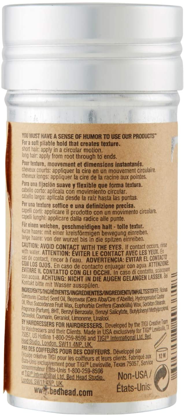 Bed Head for Men by TIGI Mens Hair Wax Stick for Strong Hold 73g, 1pk, 75 g (Pack of 1) - Image 3