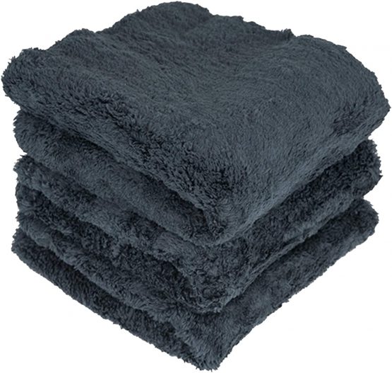 Chemical Guys MIC35703 - Happy Ending Edgeless Microfiber Towel, Black, 16" x 16" (3 Pack) - Image 2