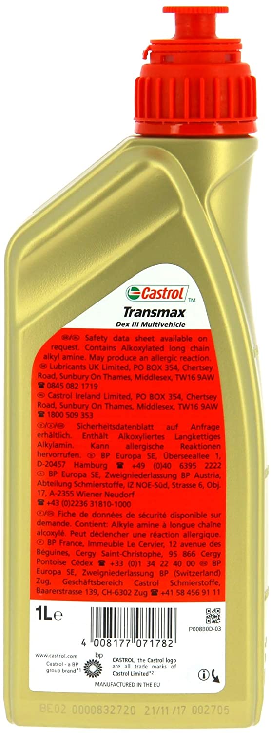 Castrol 15003D Transmax Dexron III Multi Vehicle 1L, transparent, 1 L - Image 2