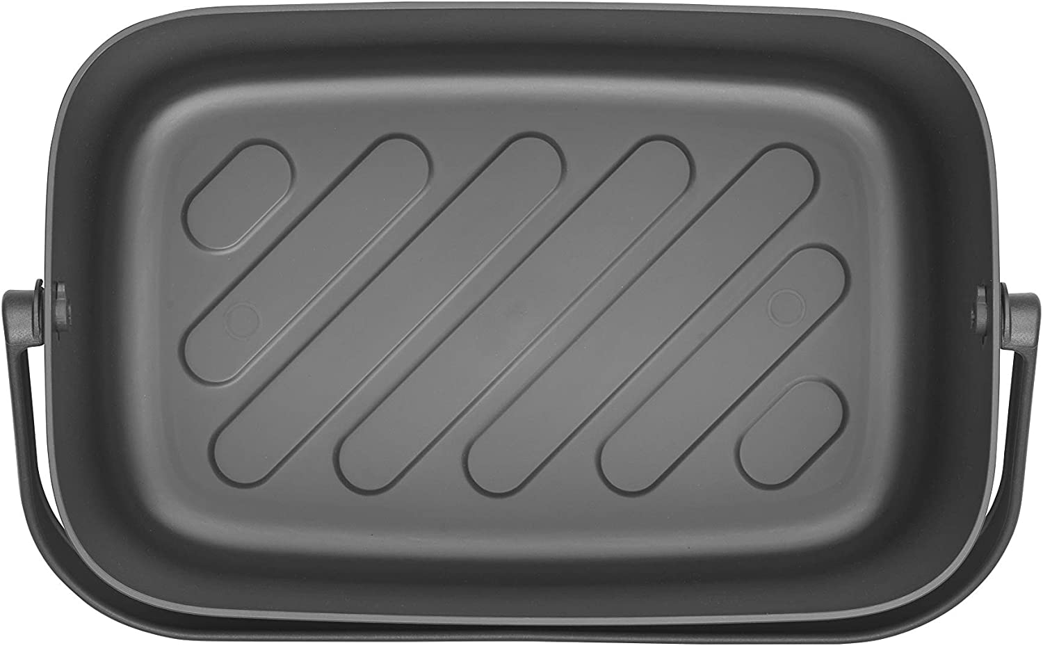 Brabantia Large Bread Bin with Wooden Serving Board and Handle - Dark Grey - Image 3